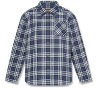 Timberland Womens Midweight Flannel Pocket Long Sleeves Shirt naval acad yd XL