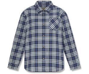 Timberland Womens Midweight Flannel Pocket Long Sleeves Shirt naval acad yd XS
