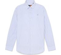Timberland Womens Popeline Stripe Long-sleeve Shirt wedgewood yd M