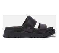 Timberland Womens Slide Sandal blk full grain 8.5 Wide Fit