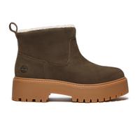 Chelseaboots TIMBERLAND "STONE STREETMID WARM LINED BOOT", Damen, Gr. 37, schwarz braun full grain, Leder, Schuhe, Winterstiefel, Winterschuhe, Stiefelette, gefüttert (66004012-37) schwarz braun full