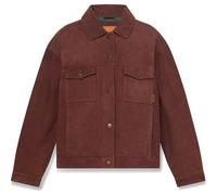 Timberland Womens Trucker Leather Jacket chicory coffee S