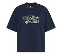 Timberland Womens Varsity Graphic Short-sleeve Tee dark sapphire L