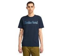 Timberland Wordmark Logo Short Sleeve Tee Dark Blue Größe: S | Bedruckte T-Shirts Outlet | Herren | Blau