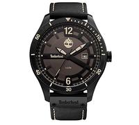 Timberland Wyola Herren Armbanduhr Leder Schwarz 50 mm, Quarzuhr, Wasserdichtigkeit: 5 Bar, TDWGB2100103