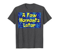 Time Cards EIN Paar Minuten Später Meme A Few Moments Later T-Shirt, Herren, Anthrazit Meliert, 5XL