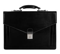 Time Resistance Aktentasche für Herren 100% Leder - Handgefertigt in Italien - Arbeitstasche - Laptoptasche - Businesstasche - Stylische Umhängetasche