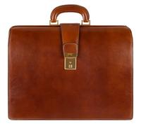 Time Resistance Aktentasche für Herren aus 100% Leder - Handgefertigt in Italien - Arbeitstasche - Businesstasche - Umhängetasche - Orange
