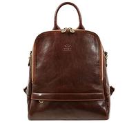 Time Resistance Damen und Herren Rucksack aus Leder - Umwandelbar zu Schultertasche - 100% Lederrucksack - Vintage Rucksack Damen