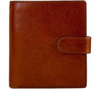 Time Resistance Herren-Geldbörse aus Leder - minimalistisches Brieftaschen-Design mit Kreditkartenhalter, magnetischem Münzhalter, Bargeldfächern - gesichert durch einen Metall-Druckknopfverschluss