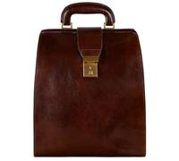 Time Resistance Herren Rucksack aus Leder - Handgefertigt in Italien - 100% Lederrucksack - Vintage Rucksack Damen und Herren