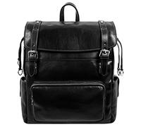 Time Resistance Herren und Damen Rucksack aus Leder - Handgefertigt in Italien - 100% Lederrucksack - Vintage Rucksack Herren - Reiserucksack