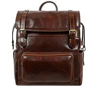 Time Resistance Herren und Damen Rucksack aus Leder - Handgefertigt in Italien - 100% Lederrucksack - Vintage Rucksack Herren - Reiserucksack