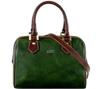 Time Resistance Kleine Handtasche Damen - Schultertasche aus Leder - Tragetasche - Made in Italy - Portemonnaie - Tasche für Damen