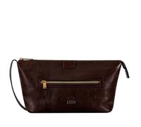 Time Resistance Kulturbeutel aus Leder - Dopp-Tasche - Kosmetiktasche aus echtem Leder - Kulturbeutel