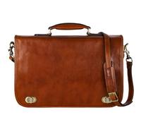 Time Resistance Leder Aktentasche Handgefertigte Umhängetasche Laptop Tasche für bis zu 15 Zoll Laptop Dokumententasche A4 in Braun