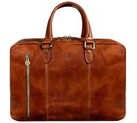 Time Resistance Leder Aktentasche handgefertigte Umhängetasche Laptoptasche für bis zu 15 Zoll Laptop Dokumententasche A4 umwandelbar zum Rucksack