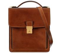 Time Resistance Leder Aktentasche - Leder Tasche Handgefertigt in Italien - Arbeitstasche mit Schultergurt - Kleine Businesstasche - Umhängetasche