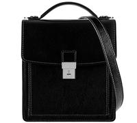 Time Resistance Leder Aktentasche - Leder Tasche Handgefertigt in Italien - Arbeitstasche mit Schultergurt - Kleine Businesstasche - Umhängetasche