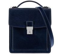 Time Resistance Leder Aktentasche - Leder Tasche Handgefertigt in Italien - Arbeitstasche mit Schultergurt - Kleine Businesstasche - Umhängetasche