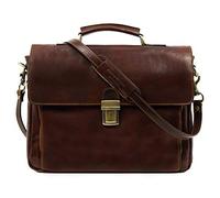 Time Resistance Leder Arbeitstasche - Handgemacht Ledertasche 15 Zoll Laptoptasche Bürotasche Notebooktasche Businesstasche Aktentasche Umhängetasch