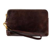 Time Resistance Leder Clutch für Herren - Braun Organizer Tasche für Herren - Handgelenktasche - Aktentasche Handgefertigt in Italien - Geschenkbox Inklusive