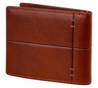 Time Resistance Leder Geldbörse - Italienisches handgefertigtes minimalistisches Design - Brieftasche für Kreditkarten und Bargeld (Cognac Braun)