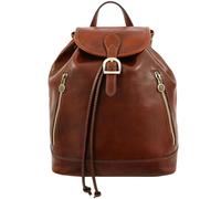 Time Resistance Leder Rucksack für Damen - Handgefertigt in Italien - 100% Lederrucksack - Vintage Rucksack Damen groß - Damentaschen