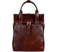 Time Resistance Lederrucksack - Business- und Freizeitrucksack - Echtes Leder - Italienische handgefertigte Tasche (Braun)