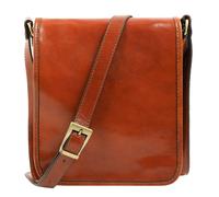 Time Resistance Messenger Bag aus italienischem Leder fur Herren Umhangetasche aus Vollnarbenleder fur Herren Schultertasche in Tablet-Grosse