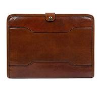 Time Resistance Schreibmappe A4 aus Leder - Konferenzmappe Herren - Organizer Mappe - Aktenmappe (Amber)