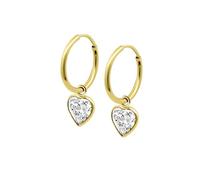 TIME ROAD Ohrringe HIN00265/12 Gold Herz Damen, 52 (16.6), Gold, Kein Edelstein