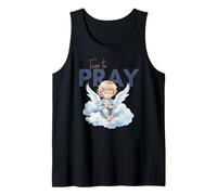 Time to Pray Engel Wolke christliches Design Tank Top