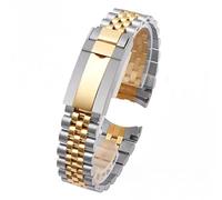 TIME WARRIOR Rolex 20 mm massives zweifarbiges goldfarbenes Jubilee Edelstahl für Submariner GMT-Master Uhrenarmband mit Logo