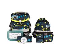 Timeless Air+ Schulranzen-Set - 7-teilig - für Mädchen und Jungen - ergonomisch (Elias (Autorennen))