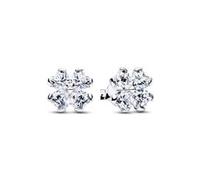 Timeless Damen Ohrschmuck Glückskleeblatt Silber