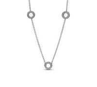 Timeless Damenkette Kreise aus Sterlingsilber, Zirkonia
