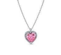 Timeless Herzkette für Damen Sterlingsilber, Zirkonia