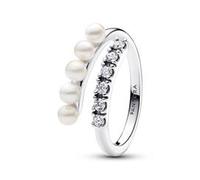 Timeless Ring aus 925er Silber mit Perlen, Kristallen
