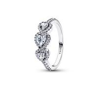 Timeless Trinity Halo-Ring für Damen, Sterlingsilber