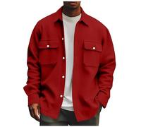 TIMELYE Herren Jacke Hemd Cord Flannel Hemd Oktoberfest Herren Dünne Freizeithemden Musselin Hemd Herren Leicht Jeanshemd Herren Dünne Jacke Herren Elegant Longbluse Leichte Hemden Herren Langarm