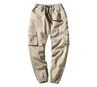 TIMELYE Trainingshose Herren Kurz Kleidung Herren Freizeit Manner Outdoor Sport Shorts Herren Bundeswehr Hose Leicht Hosen Herren Cargo Strand Mit Cordhose Herren(1-Khaki,3XL)