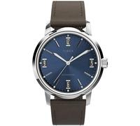 Timex 40 mm Marlin Automatic Leather Strap Watch Brown One Size