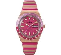 Timex Damen Armbanduhr Q Reissue TW2W41000 Analog-Quarz Edelstahlarmband Mehrfarbig Einheitsgröße