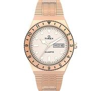 Timex Damen Analog Quarz Armbanduhr mit einem Edelstahlarmband Q Reissue