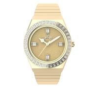 Timex Damen Armbanduhr TW2W10500 – Q Reissue, Analog-Quarz, Edelstahlarmband, Gold