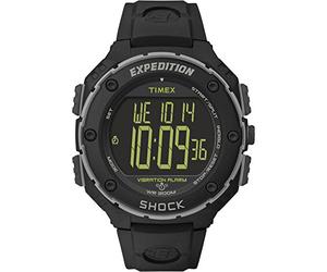 Timex Digitale japanische Quarzuhr für Herren, T49950, Schwarz/Negativ, 4 x 3 x 2 Inch, Expedition® Shock XL Armbanduhr mit Vibrationsalarm, Harzband