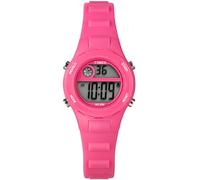 Timex Digitale Kinder-Armbanduhr, 27 mm, pinkes Armband, digitales Zifferblatt, rosafarbenes Gehäuse, Pink