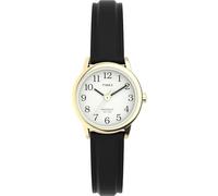 Timex Easy Reader Damen-Armbanduhr, 25 mm, schwarzes Lederarmband, T20433