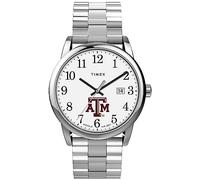 TIMEX Easy Reader Herren-Armbanduhr mit Erweiterungsband, 38 mm, Texas A&m Aggies, Easy Reader, 38 mm